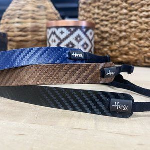 Hipsy 3-Pack Black/Brown/Navy Tech Sport Adjustable No Slip Workout Headbands